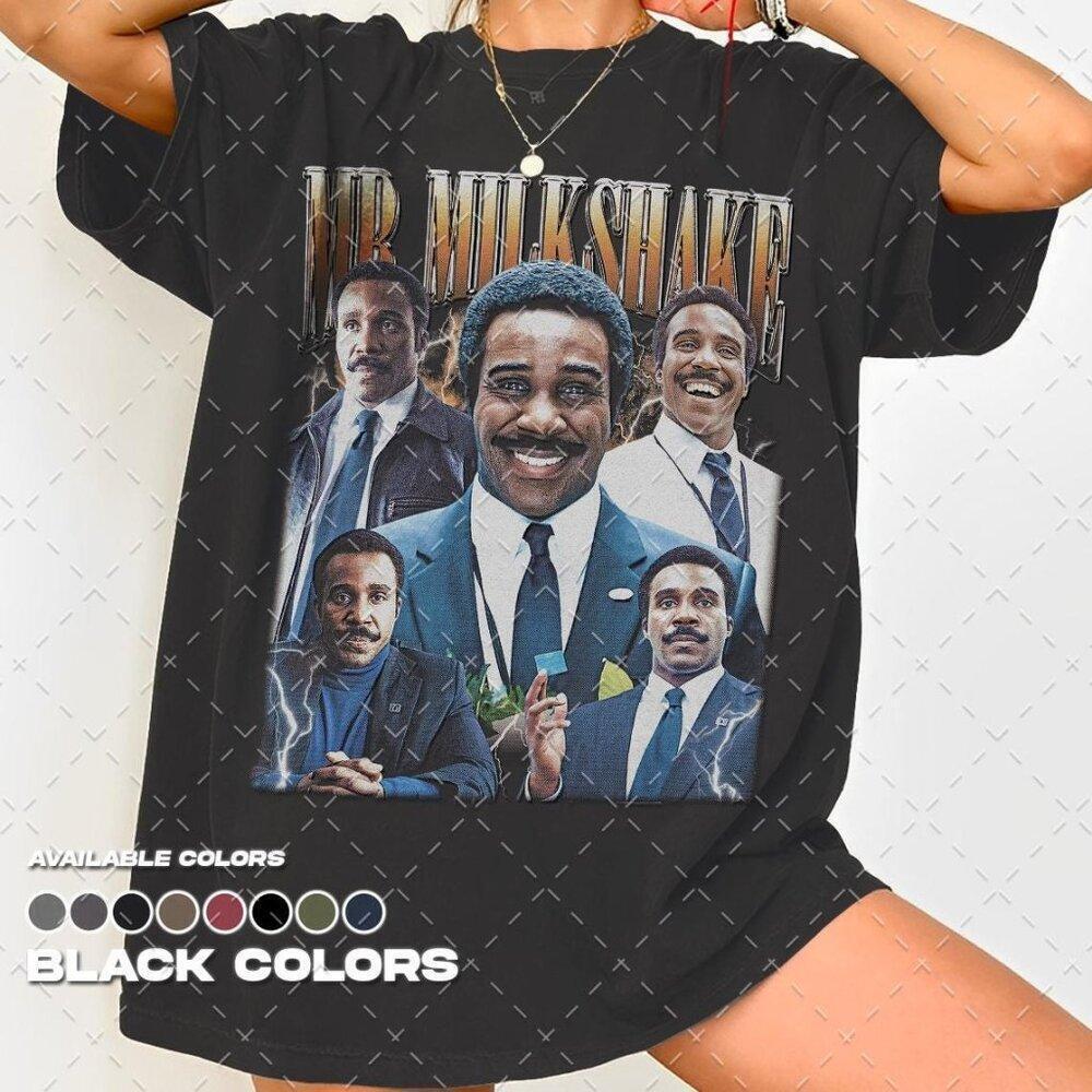 Mr Milkshake, Unisex Cotton Graphic Tee, Mr Milchick Severance Shirt